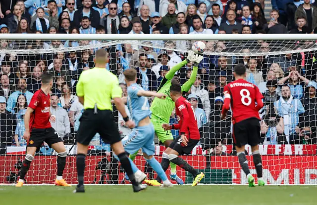 : Andre Onana of Manchester United makes a save