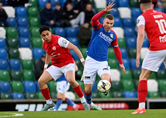 Action between Larne and Linfield