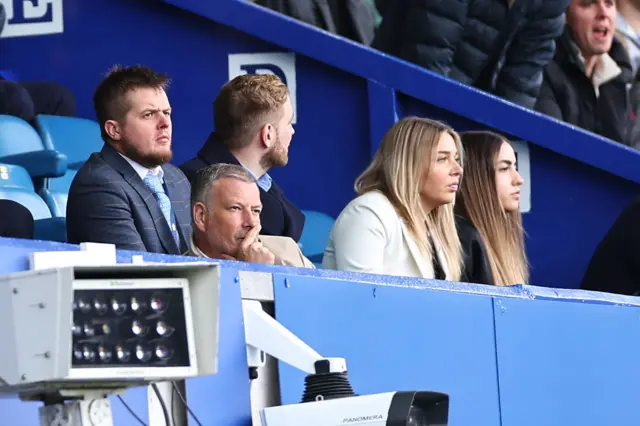 Mark Clattenburg watching in the stands at Goodison Park