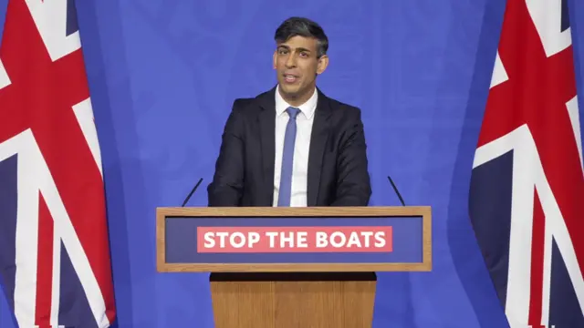 Rishi Sunak speaking