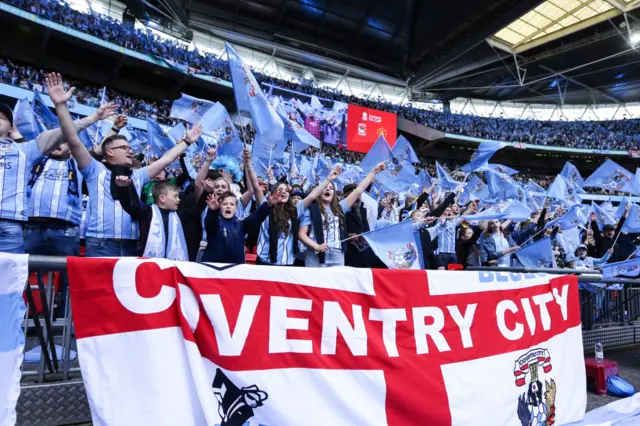 Coventry fans at Wembley