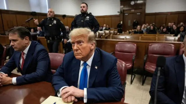 Donald Trump in court