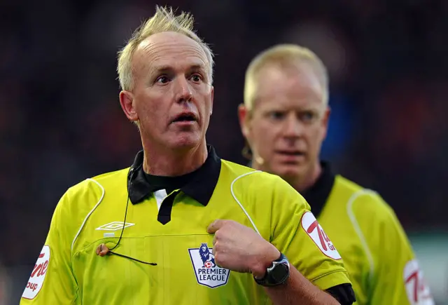 Peter Whalton during his days as a Premier League referee