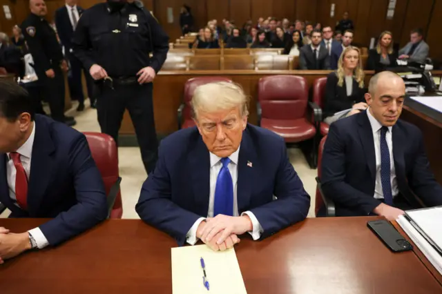 Donald Trump in court