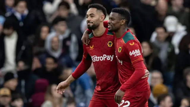 Cunha and Semedo celebrating together