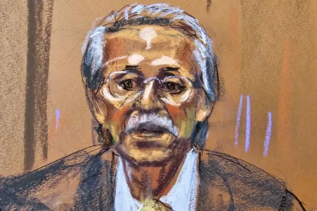 Court sketch of David Pecker