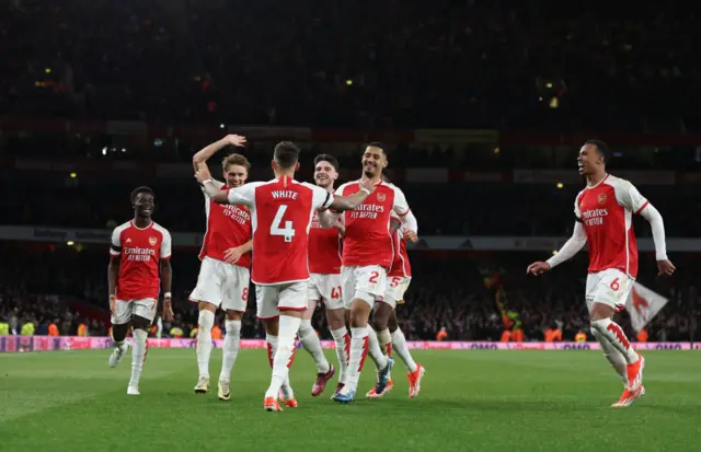 Arsenal celebrate