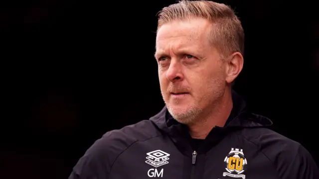 Cambridge United head coach Garry Monk