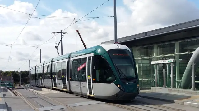 A tram