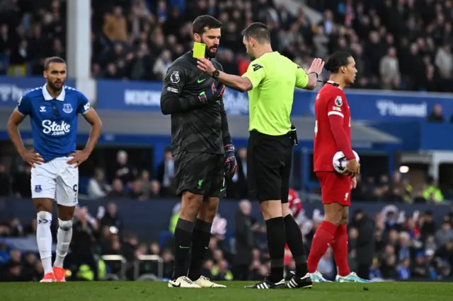 Alisson has his yellow card rescinded