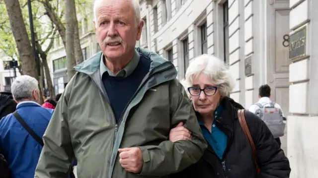 Susan Crichton, former company secretary and general counsel of Post Office Ltd, leaves after giving evidence to the Post Office Horizon IT inquiry at Aldwych House, central London, as part of phases five and six of the probe looks at governance, redress and how the Post Office and others responded to the scandal.