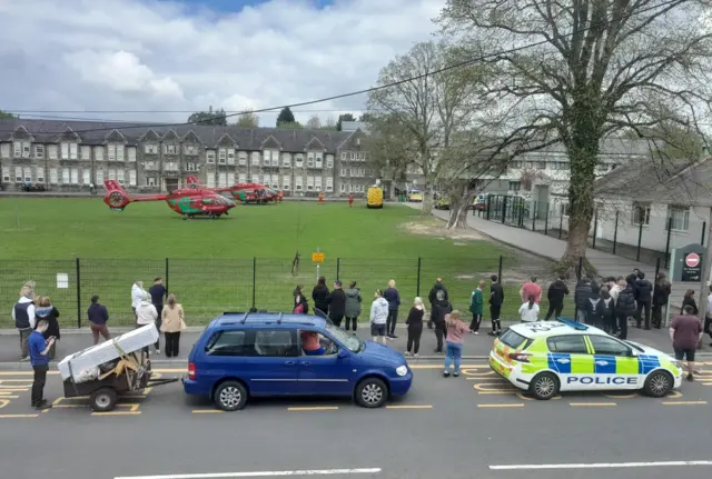 Scene at Ysgol Dyffryn Aman