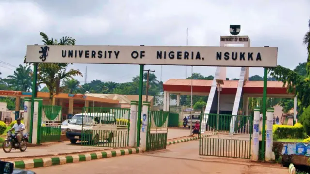 Main gate at the University of Nigeria Nsukka