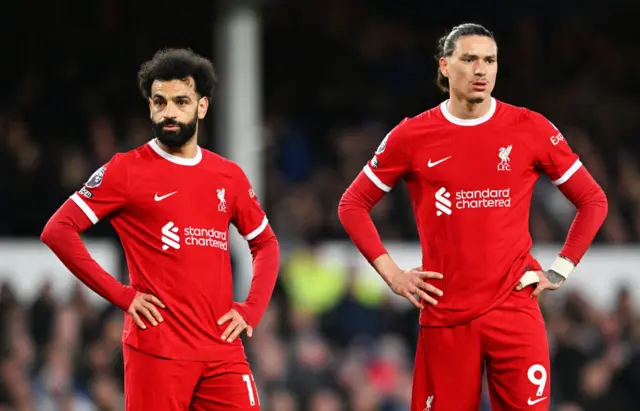 Mohamed Salah and Darwin Nunez