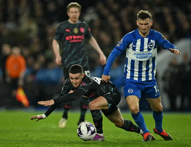 Pascal Gross and Phil Foden