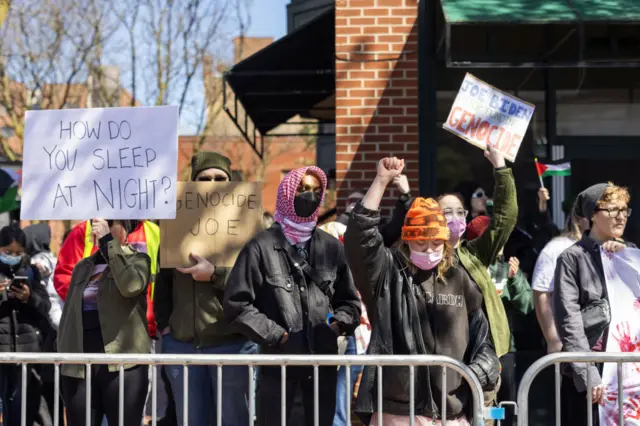 Protesters in Syracuse