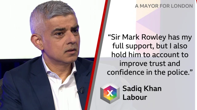 Sadiq Khan on the Met Police commissioner Mark Rowley