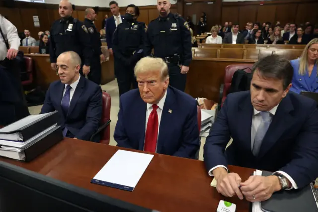 Donald Trump in court