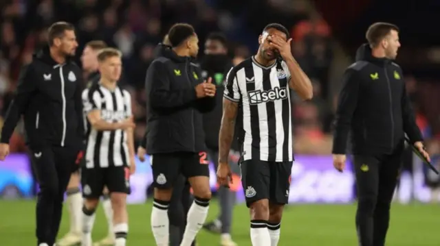 Newcastle look dejected