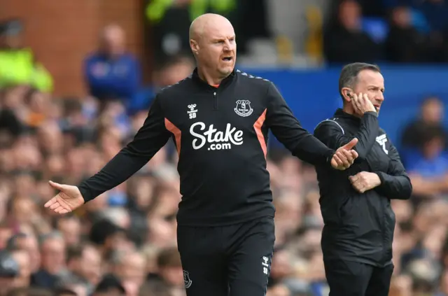 Sean Dyche in a tracksuit