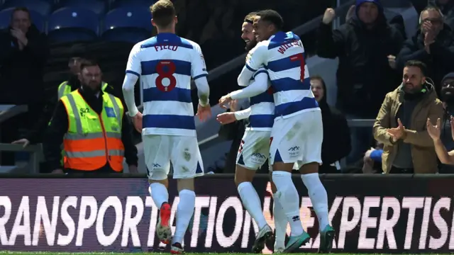 QPR celebrate scoring