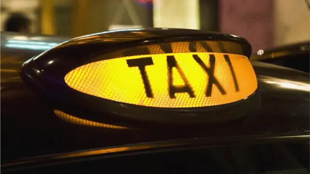 Black cab sign