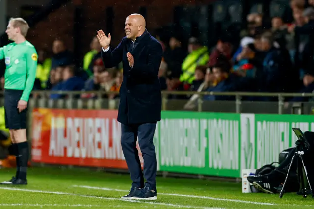 Head coach Arne Slot of Feyenoord looks on