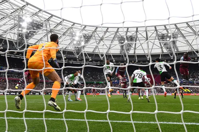 Jarrod Bowen of West Ham United scores