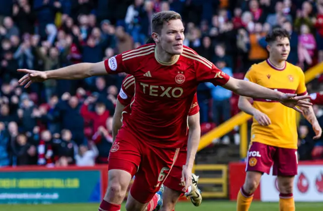 Aberdeen's Stefan Gartenmann celebrates