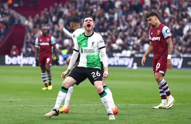 Andy Robertson of Liverpool celebrates