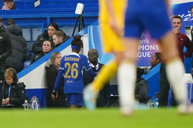 Kadeisha Buchanan is sent off