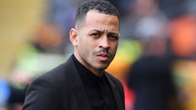 Liam Rosenior on the touchline