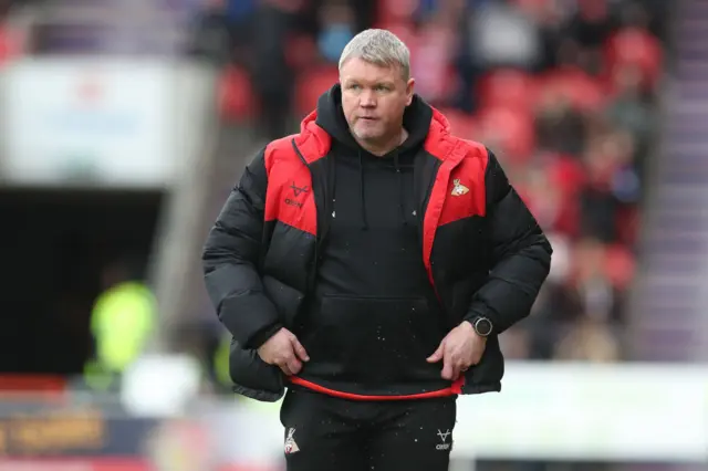 Grant McCann, the manager of Doncaster Rovers