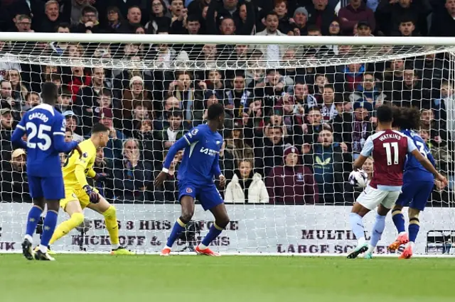 Marc Cucurella (R) scores an own-goal