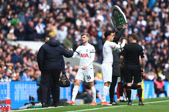 Ange Postecoglou embraces Timo Werner