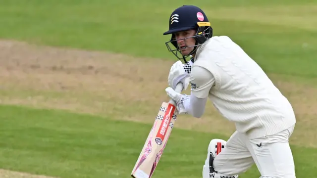 Leus du Plooy batting for Middlesex