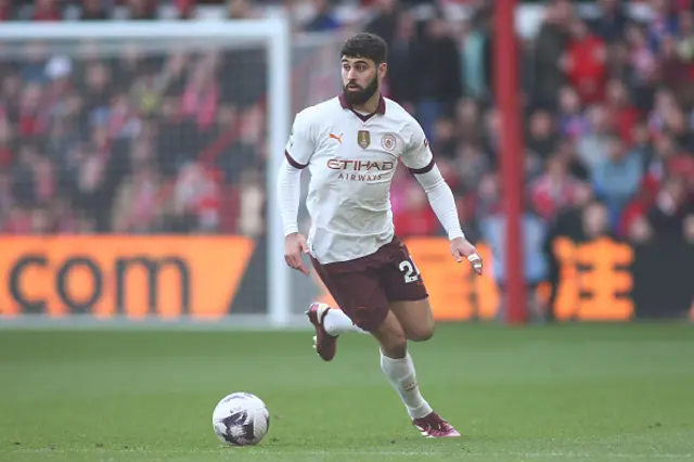 Josko Gvardiol of Manchester City in action