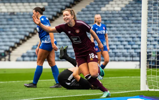 Kate Mooney celebrating