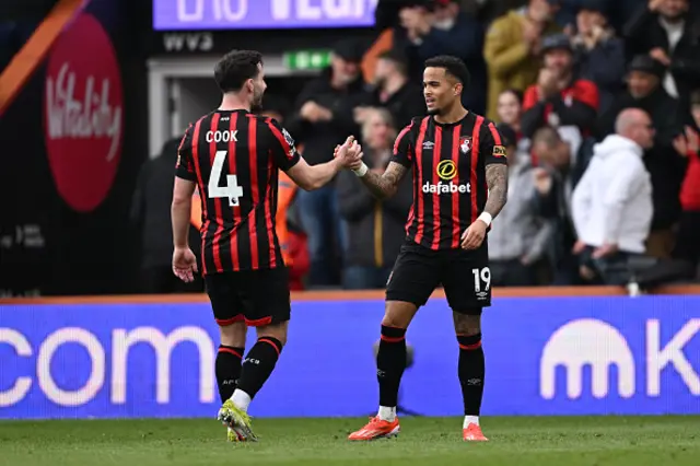 Justin Kluivert celebrates scoring