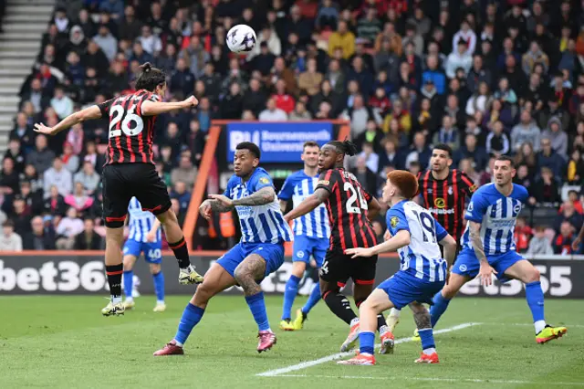 Enes Unal of AFC Bournemouth scores