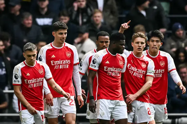 Kai Havertz (2nd L) celebrates with teammates