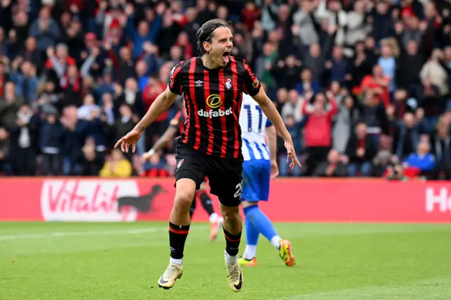 Enes Unal of AFC Bournemouth celebrates