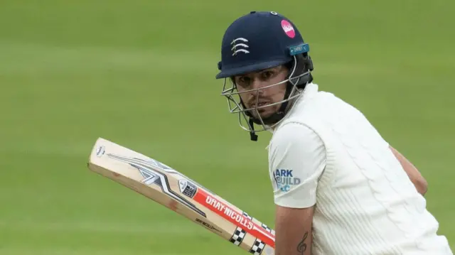 Max Holden batting for Middlesex