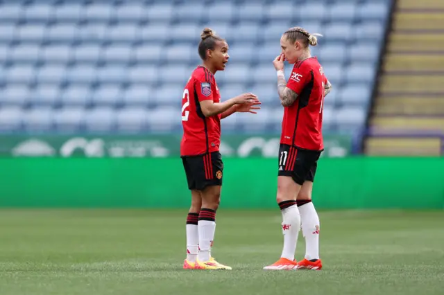 Nikita Parris and Leah Galton