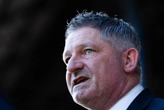 Dundee Manager Tony Docherty during a cinch Premiership match at the Scot Foam Stadium at Dens Park in Dundee, Scotland.