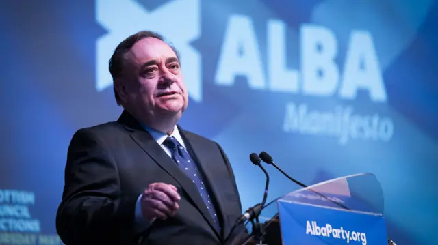 Alba Party leader Alex Salmond