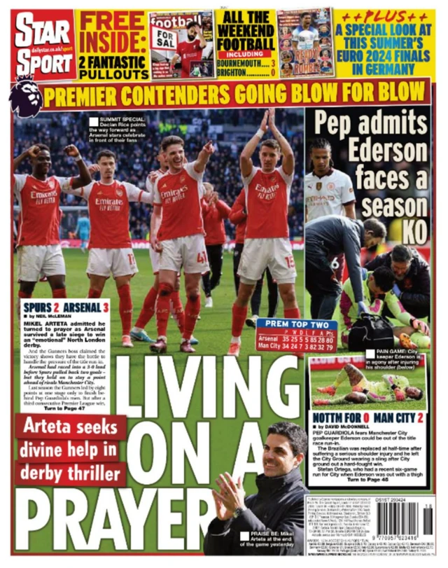 Daily Star back page