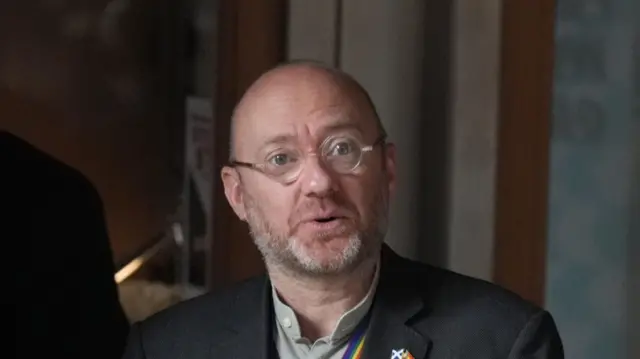 Scottish Green party co-leader Patrick Harvie at Holyrood, in Edinburgh