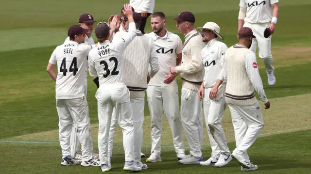 Surrey celebrating