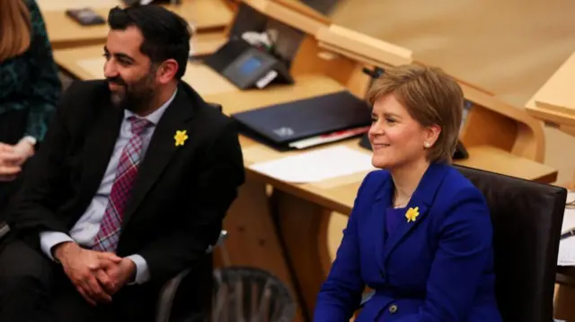 Humza Yousaf and Nicola Sturgeon